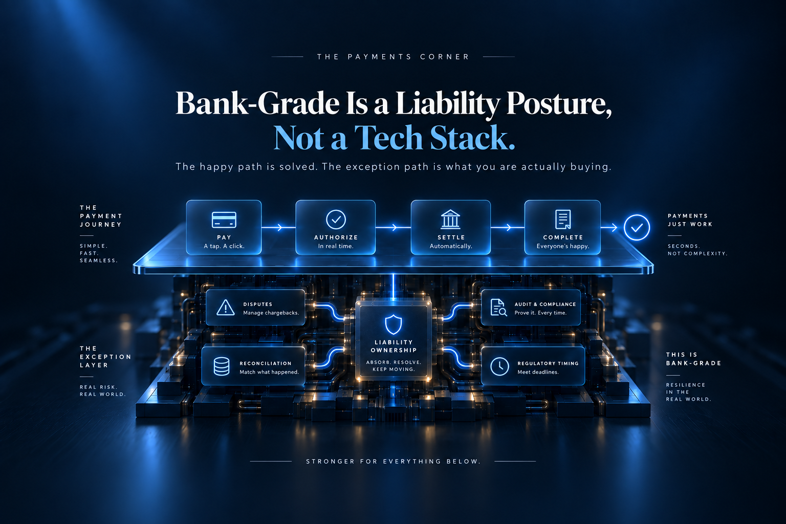 Bank-Grade Is a Liability Posture, Not a Tech Stack